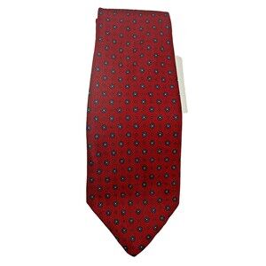 Duxbury Ltd Men's Tie Imported Silk Red Business Suit Accessory Necktie Fashion